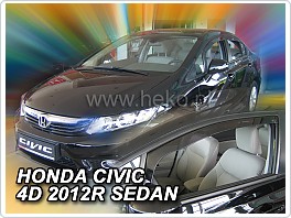 Plexi ofuky oken, deflektory, Honda Civic 4Dveř. sedan 2012-, přední