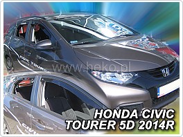 Plexi ofuky oken, deflektory, Honda Civic Tourer 2014- přední + zadní