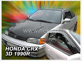 Plexi ofuky oken, deflektory, Honda CRX, 1988-1991, přední