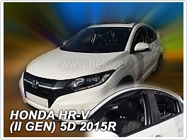 Plexi ofuky oken, deflektory, Honda HR-V 5Dveř 2015- přední + zadní