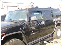 Plexi ofuky oken, deflektory, Hummer H2, přední + zadní