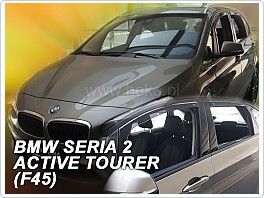 Plexi ofuky oken, deflektory, BMW 2 F45 Active Tourer, 2015- přední + zadní