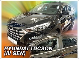 Plexi ofuky oken, deflektory, Hyundai Tucson, 2015-2020 přední + zadní