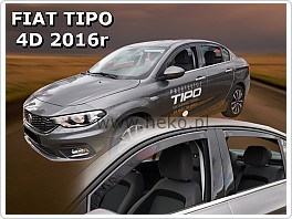 Plexi ofuky oken, deflektory, Fiat Tipo 2, 2016- přední + zadní