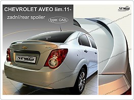 Křídlo, zadní spoiler Chevrolet Aveo, limus. 2011-