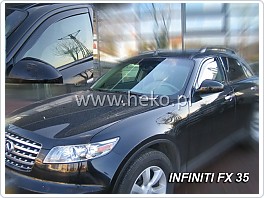 Plexi ofuky oken, deflektory, Infiniti FX35/45, model 04- přední