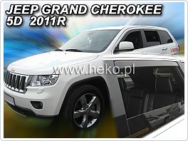 Plexi ofuky oken, deflektory, Jeep Grand Cherokee, model 2011- , přední + zadní