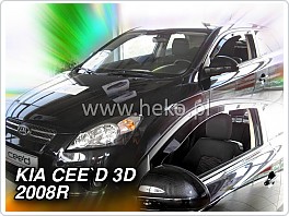 Plexi ofuky oken, deflektory Kia Ceed 3Dveř. 2007-2012 přední