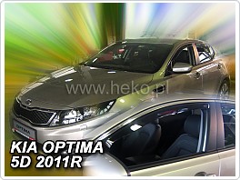 Plexi ofuky oken, deflektory Kia Optima, 2011-2015 přední