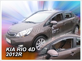 Plexi ofuky oken, deflektory Kia Rio 2011- přední
