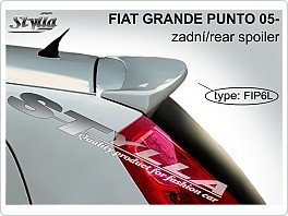 Stříška, zadní spoiler, Fiat Grande Punto, 05-