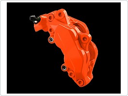 Barva na brzdy, Oranžová, sada na štětec, na brzdy