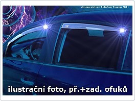 Plexi ofuky oken, deflektory, Lancia Kappa 94-01 přední + zadní