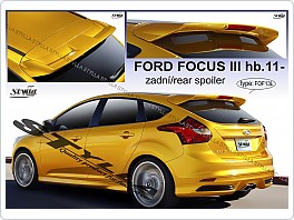 Stříška, zadní spoiler Ford Focus 3. 2011- hatchback