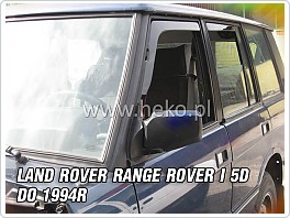 Plexi ofuky, deflektory Land Rover Range Rover, 5dveř. do 1994 přední + zadní