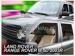Plexi ofuky, deflektory Land Rover Range Rover 2002-2012 přední + zadní