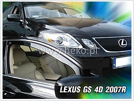 Plexi ofuky, deflektory Lexus GS 5dveř. 2007- přední