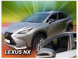 Plexi ofuky oken, deflektory Lexus NX 2014- přední