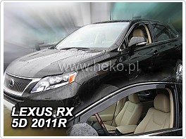 Plexi ofuky oken, deflektory Lexus RX 2009-2015 přední