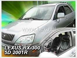 Plexi ofuky, deflektory Lexus RX 1999- verze USA přední