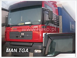 Plexi ofuky oken, deflektory, Man TGA 2001, přední