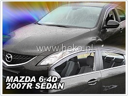 Plexi ofuky, deflektory Mazda 6, 2007-2013 přední
