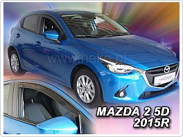 Plexi ofuky, deflektory Mazda 2, 2015- přední
