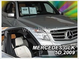 Plexi ofuky, deflektory Mercedes GLK 2009- přední