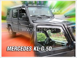 Plexi ofuky, deflektory Mercedes G, přední