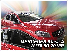 Plexi ofuky, deflektory Mercedes třídy A, W176, 2012- přední