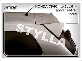 Honda Civic 01-06 hatchback, stříška, zadní spoiler pro 3dveř.