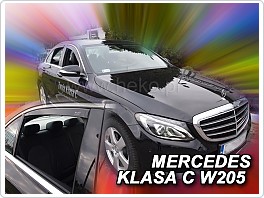 Plexi ofuky oken, deflektory, Mercedes C, W205, classe C, 2014- přední + zadní pro sedan
