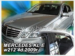 Plexi ofuky oken, deflektory, Mercedes E W212, 2009-2016, přední + zadní pro sedan