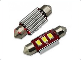 LED žárovka Sufit 41mm, 3SMD, Canbus, 12V, bílá