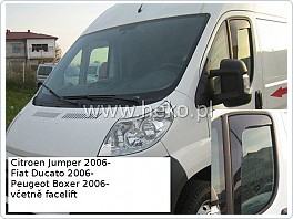 Plexi ofuky oken, deflektory, Fiat Ducato, 2006-, dlouhé