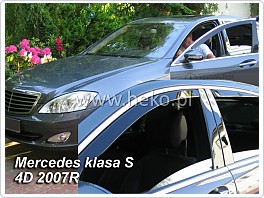 Plexi ofuky, deflektory Mercedes S, W221, 2005-2013 přední
