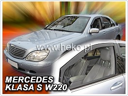 Plexi ofuky, deflektory Mercedes S W220 1999-2005 přední