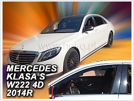 Plexi ofuky oken, deflektory, Mercedes S, W222, 2013- přední