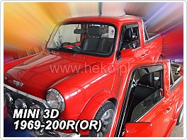 Plexi ofuky oken, deflektory Mini Cooper 3dveř. 1969-2000