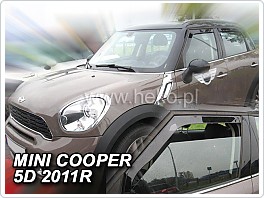 Plexi ofuky oken, deflektory Mini Cooper 5dveř. 2011-2014 přední
