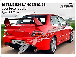 Křídlo WRC 1, zadní spoiler, Mitsubishi Lancer, 03-08