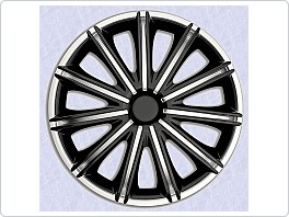 Kryty kol, poklice na kola, Nero Silver Black 16, 1ks, pouze po 4ks