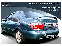 Křídlo s brzd. světlem, zadní spoiler, Nissan Almera, 00- sedan