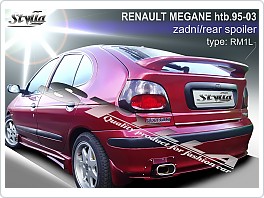 Křídlo, zadní spoiler, Renault Megane, 96-02 5dveř.