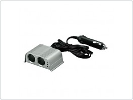 Rozdvojka do zásuvky zapalovače ALU design s kabelem 2m