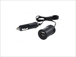 Nabíječka 2x USB s kabelem 12-24V, 3000mA iPod, Smart Phon