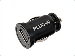 USB nabíječka do auta, 12-24V 1000mA, Plug In s LED