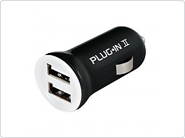 2x USB nabíječka do auta, 12-24V 2500mA, Plug In II