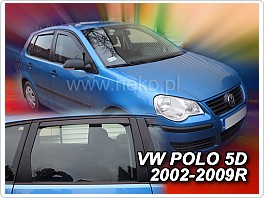 Plexi ofuky oken VW Polo 9N, 2003-2008, 5dveř. přední + zadní