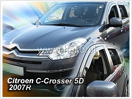 Plexi ofuky oken Peugeot 4007, 2008- přední